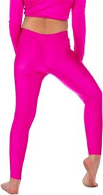 img 3 attached to 🩰 Re Tech UK - Girls Footless Leggings: Shiny Stretch Fabric for Gymnastics and Dance