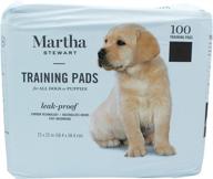 martha stewart pet training pads - all dogs & puppies, 23" x 23" puppy pads, 100 count dog potty pads, effective training solution for your dog or puppy to maintain a clean home logo