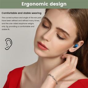 img 1 attached to 🎧 Waterproof Touch Control Earbuds Headphones with LED Display - Hi-Fi Stereo, Built-in Mic for Daily Use