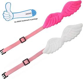 img 2 attached to ANIAC Pet Angel Wings Collar Set: Adjustable Soft Neckwear Accessories for Cats, Puppies, and Small Dogs