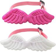 aniac pet angel wings collar set: adjustable soft neckwear accessories for cats, puppies, and small dogs logo