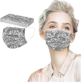 img 1 attached to Pattern Disposable Face_Masks Breathable Suitable