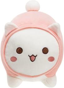 img 3 attached to 🐱 Cute Stuffed Animal Cat Plush Toy - Anime Kitten Soft Pillow, Kawaii Plush Pet Kitty for Boys and Girls (Pink, 11.8'') - Enhanced SEO