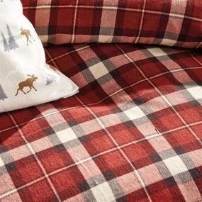 img 1 attached to 🛏️ G.H. Bass Autumn Plaid 3-Piece Cotton Comforter Bedding Set: Full/Queen Size in Spice Shade - Cozy and Stylish Upgrade for Your Bedroom