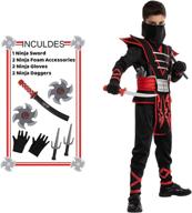 👦 authentic child ninja samurai costume - size small: unleash your child's inner warrior! logo