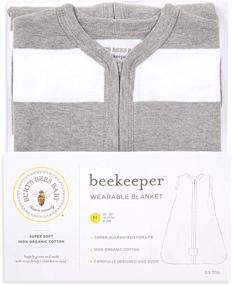 img 2 attached to 🐝 Плед-спальный мешок для младенцев Burt's Bees Baby Unisex-Baby Beekeeper: 100% органический хлопок, переходной мешок для сна