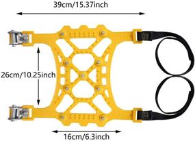img 3 attached to ❄️ Усовершенствованные снежные цепи из ТПУ от SUPTEMPO - 6 шт. Противоскользящие цепи для шин для легкового грузовика/внедорожника/квадроцикла - Универсальные цепи для безопасности зимней резины (165-285 мм / 6,5-11,2')