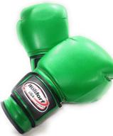 🥊 woldorf usa water resistant nylon boxing gloves kickboxing muay thai punching bag gloves vinyl green - durable multi-layered foam padding boxing gloves - unbeatable men women fight gloves 16oz logo