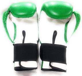 img 1 attached to 🥊 Woldorf USA Water Resistant Nylon Boxing Gloves Kickboxing Muay Thai Punching Bag Gloves Vinyl Green - Durable Multi-Layered Foam Padding Boxing Gloves - Unbeatable Men Women Fight Gloves 16oz