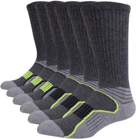 img 4 attached to 6 Pack JOYNÉE Men's Performance Crew Socks for Running and Training - Ideal for Athletic Activities