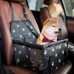 img 3 attached to 🐶 BYGD Pet Dog Booster Seat with Upgrade Support Rod: Ultimate Comfort & Safety for Small and Medium Pets in Cars