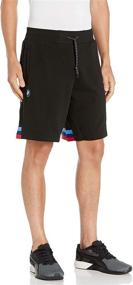 img 2 attached to PUMA Mens Sweat Shorts Black Men's Clothing