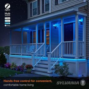 img 1 attached to 💡 SYLVANIA Smart ZigBee Flex RGBW Full Color and Tunable White Light Strip - Works with SmartThings, Wink, Amazon Echo Plus & More - Indoor/Outdoor - Hub Required for Alexa / Google Assistant - 1 Pack (73685)