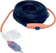 🔥 efficient pipe heating solution: m-d building products 64428 md pipe heating cable with thermostat, 18 ft, red, -50 deg f логотип