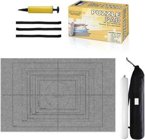 img 4 attached to Inflatable Jigsaw Puzzle Mat Roll: Hassle-free Assembly and Storage Solution