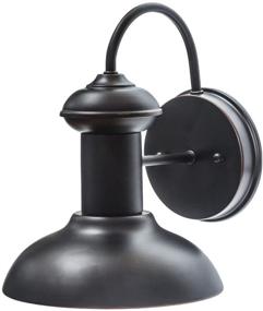 img 4 attached to 🌍 Globe Electric Martes 1-Light Indoor/Outdoor Wall Sconce, Oil Rubbed Bronze - 9.75 Inch