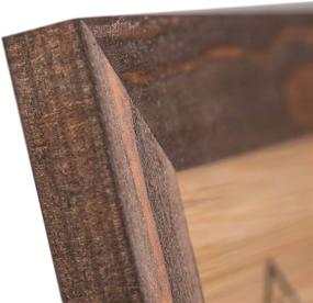 img 2 attached to 🖼️ Premium Brown Wenge Rustic Picture Frames - 8.5 x 11 - Set of 2 - Diploma & Certificate Display - Wall/Tabletop Mounting - Wood Grain Finish