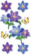 jolee's boutique vellum layered dimensional stickers: purple flowers - elegant & lifelike embellishments logo