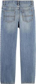 img 3 attached to Toddler Straight Jeans Natural Indigo Boys' Clothing ~ Jeans