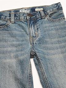 img 2 attached to Toddler Straight Jeans Natural Indigo Boys' Clothing ~ Jeans
