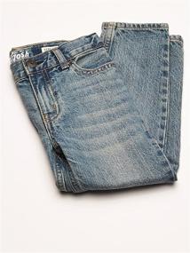 img 1 attached to Toddler Straight Jeans Natural Indigo Boys' Clothing ~ Jeans