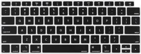 img 4 attached to 🖥️ MOSISO защита клавиатуры для MacBook Air 13 дюймов выпуска 2019-2018 годов A1932 Retina Display: водонепроницаемая, пылезащитная силиконовая оболочка - черный
