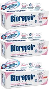 img 1 attached to 🦷 Biorepair: Gum Protection Toothpaste with microRepair, New Formula - 2.5 Fluid Ounce (75ml) Tubes (Pack of 3) [ Italian Import ]