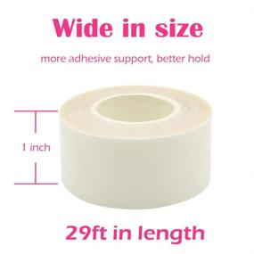 img 3 attached to 👗 MIILYE Double Sided Skin Tape for Secure Fashion Dress/Fabric Placement - Body and Clothing Friendly Self-Adhesive Tape, 1 inch x 29 feet