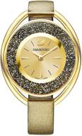 swarovski crystalline oval ladies watch logo