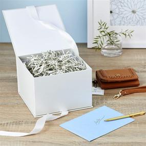 img 3 attached to 🎁 Hallmark 7" Ivory Pearl Gift Box: Ideal for Weddings, Birthdays, Holidays & More