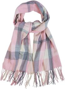 img 2 attached to Stay Cozy in Style: Plaid Blanket Scarf - Winter Fall Scarfs for Women