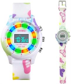 img 4 attached to CakCity Waterproof Electronic Stopwatch Wristwatch Girls' Watches