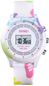 img 3 attached to CakCity Waterproof Electronic Stopwatch Wristwatch Girls' Watches