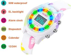 img 2 attached to CakCity Waterproof Electronic Stopwatch Wristwatch Girls' Watches