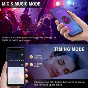 img 1 attached to Enhance Your Bedroom Ambiance with 32.8ft LED Strip Lights: Music Sync, 🛌 Bluetooth App Control & Remote, RGB Color Changing Glow (32.8 ft- App Control)