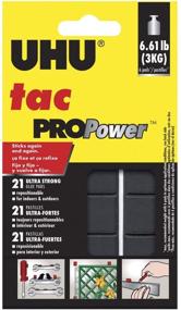 img 1 attached to UHU Tac PROPower Adhesive, 2.1 oz (50g), 21 Pads (48680)