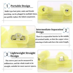 img 1 attached to Hilitchi Insulated Male Terminals Electrical Connector