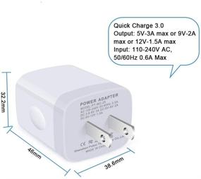 img 2 attached to 🔌 OrSunday Quick Charge 3.0 Fast Charger for LG Stylo 4/5/6, LG G5 G6 G7 G8 V20 V30 V40 V50 V60 ThinQ, Samsung Galaxy A50 A60 A70 | 18W Rapid Wall Charger with 6Ft USB Type C Charging Cord Cable