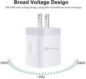 img 1 attached to 🔌 OrSunday Quick Charge 3.0 Fast Charger for LG Stylo 4/5/6, LG G5 G6 G7 G8 V20 V30 V40 V50 V60 ThinQ, Samsung Galaxy A50 A60 A70 | 18W Rapid Wall Charger with 6Ft USB Type C Charging Cord Cable