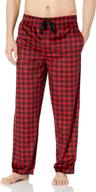 men's clothing and sleep & lounge: silky fleece black plaid chaps logo