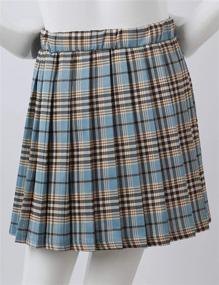 img 1 attached to 👗 Premium Quality Freebily Kids Girls Classical School Uniforms Tennis Skirts: A-Line Pleated Skort in Tartans Plaid - Perfect Scooter Schoolwear