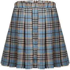 img 4 attached to 👗 Premium Quality Freebily Kids Girls Classical School Uniforms Tennis Skirts: A-Line Pleated Skort in Tartans Plaid - Perfect Scooter Schoolwear