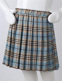 img 2 attached to 👗 Premium Quality Freebily Kids Girls Classical School Uniforms Tennis Skirts: A-Line Pleated Skort in Tartans Plaid - Perfect Scooter Schoolwear