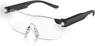 🔎 oushiun 1.6x usb перезаряжаемые светодиодные увеличивающие очки с подсветкой для ремесел, хобби, чтения, ближней работы (черные) логотип
