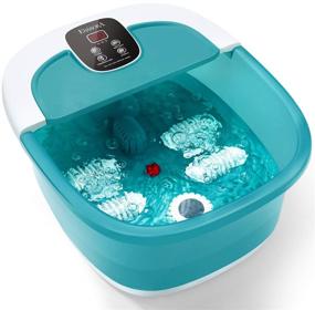 img 4 attached to 👣 ESARORA Foot Spa with Heat, Bubbles, Pumice Stone, and More - Relax & Soothe Tired Feet