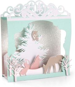 img 1 attached to 🎁 Sizzix Thinlits Die Set Holiday Shadow Box #2 by Katelyn Lizardi - 34-Pack in Multicolor shades