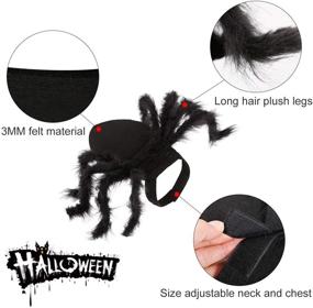 img 2 attached to 🕷️ Vehomy Halloween Pet Spider Costume Harness: Fun Dress-Up for Cats and Dogs!