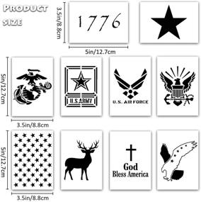 img 3 attached to American Stencil Template Painting Airbrush Scrapbooking & Stamping