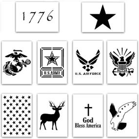 img 4 attached to Американский шаблон для росписи по трафарету воздушной краской, скрапбукинга и штамповки