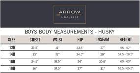 img 1 attached to 👖 Optimized: Arrow 1851 Boys' Aroflex Stretch Dress Pant with Flat Front Design